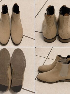 Call It Spring Men's Chukka Boots in Light Tan Suede